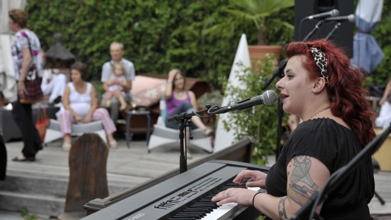 Davina and The Vagabonds au Sierre  Blues Festival